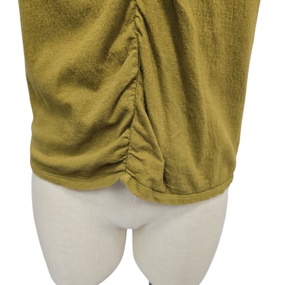 Madewell Knit Lightspun Ruched-Front Crop Top in Spiced Olive Green Size XS - Picture 7 of 14